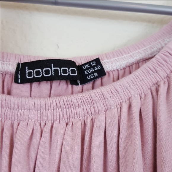 ⚫️BooHoo Pink Ruffle Top - Picture 3 of 4